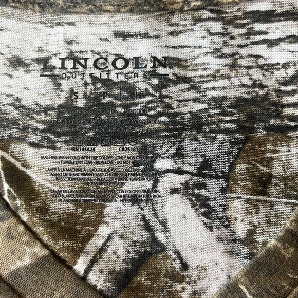 Lincoln Outfitters Realtree Edge Camo VNeck TShirt Womens Small Brown New - Picture 6 of 10